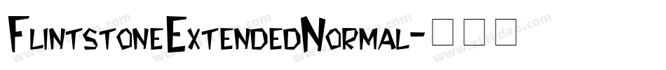 Flintstone Extended Normal字体转换